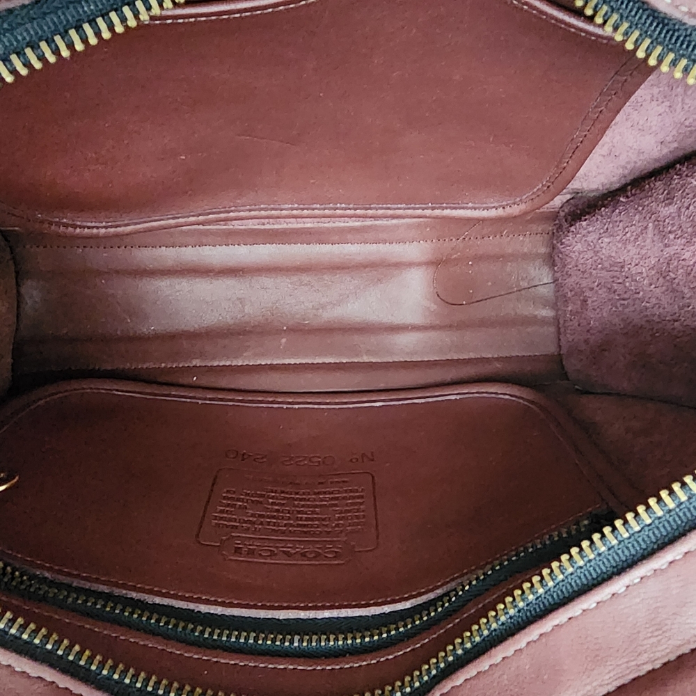 Vintage COACH Brighton Bag Burgandy - Picture 8 of 13